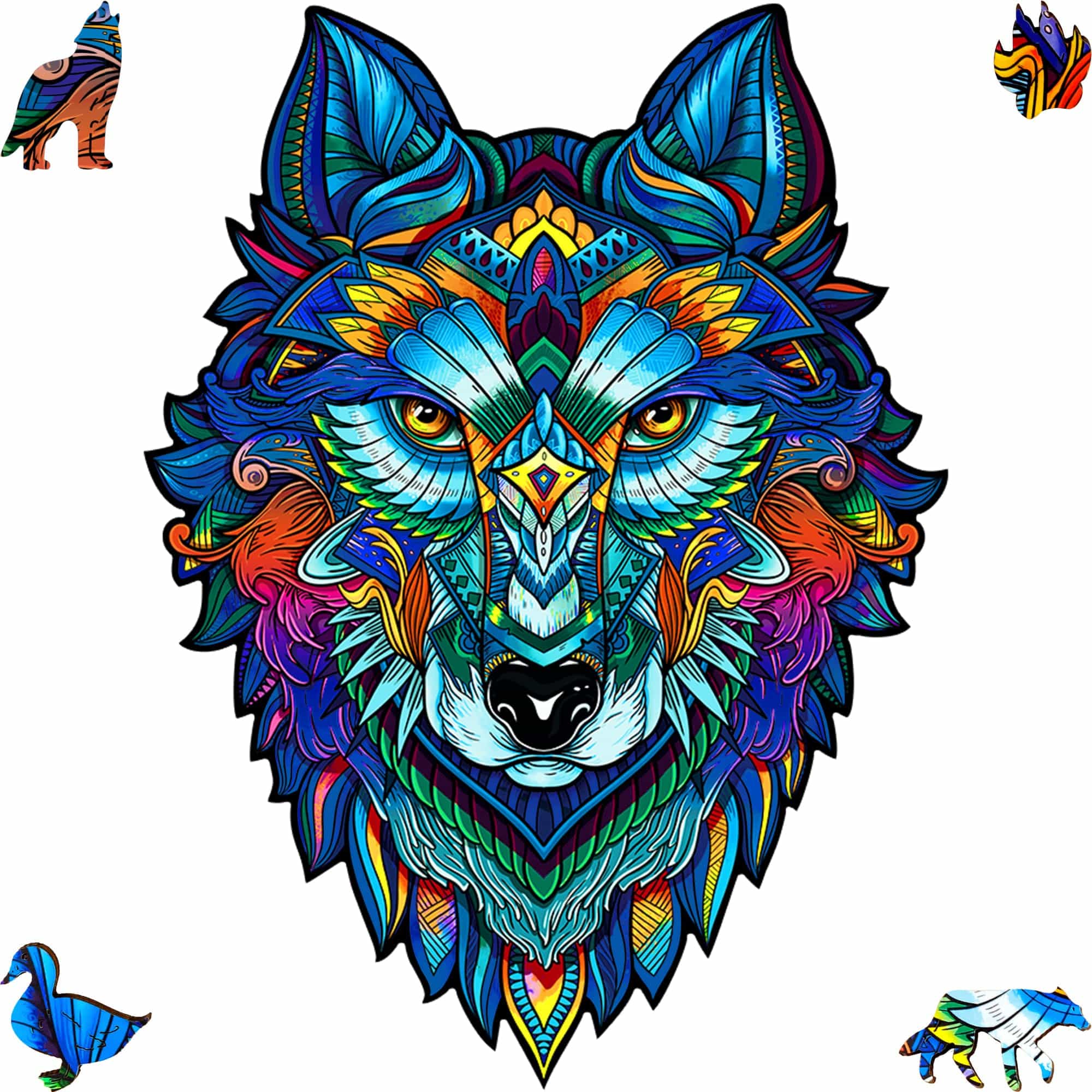 Wooden Jigsaw Puzzle Majestic Wolf